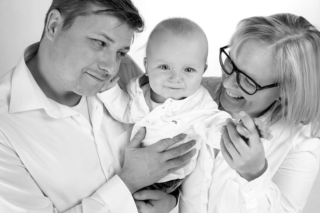 Fotografie Baby mit Eltern